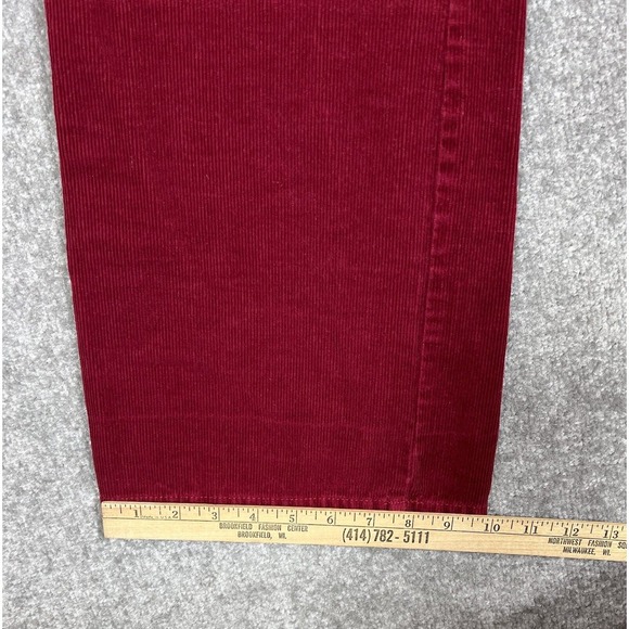 Tommy Hilfiger Bootcut Corduroy Jeans Womens‎ Size 12 Red Cotton Pockets - Picture 12 of 12